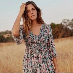 Christy Dawn The Basil Dress Aquarelle Size M/L